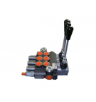 Rozdzielacz hydrauliczny trzysekcyjny z zatrzaskami (3) 40L