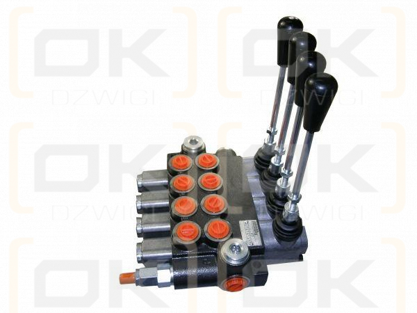 Rozdzielacz hydrauliczny czterosekcyjny z zatrzaskami (4) 40L