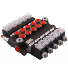 Rozdzielacz hydrauliczny 5-sekcyjny sterowany elektrycznie (12V) 50L