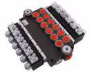 Rozdzielacz hydrauliczny 6-sekcyjny sterowany elektrycznie (12V) 50L