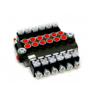 Rozdzielacz hydrauliczny 6-sekcyjny sterowany elektrycznie (12V) 80L