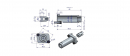 Zestaw (kit) do rozdzielacza hydraulicznego 40l - 80l/min - mocowanie linki 