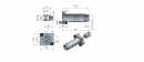 Zestaw (kit) do rozdzielacza hydraulicznego 40 - 80l/min - mocowanie linki 