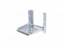 Folding galvanized side step for trailers, trailers 160x150mm