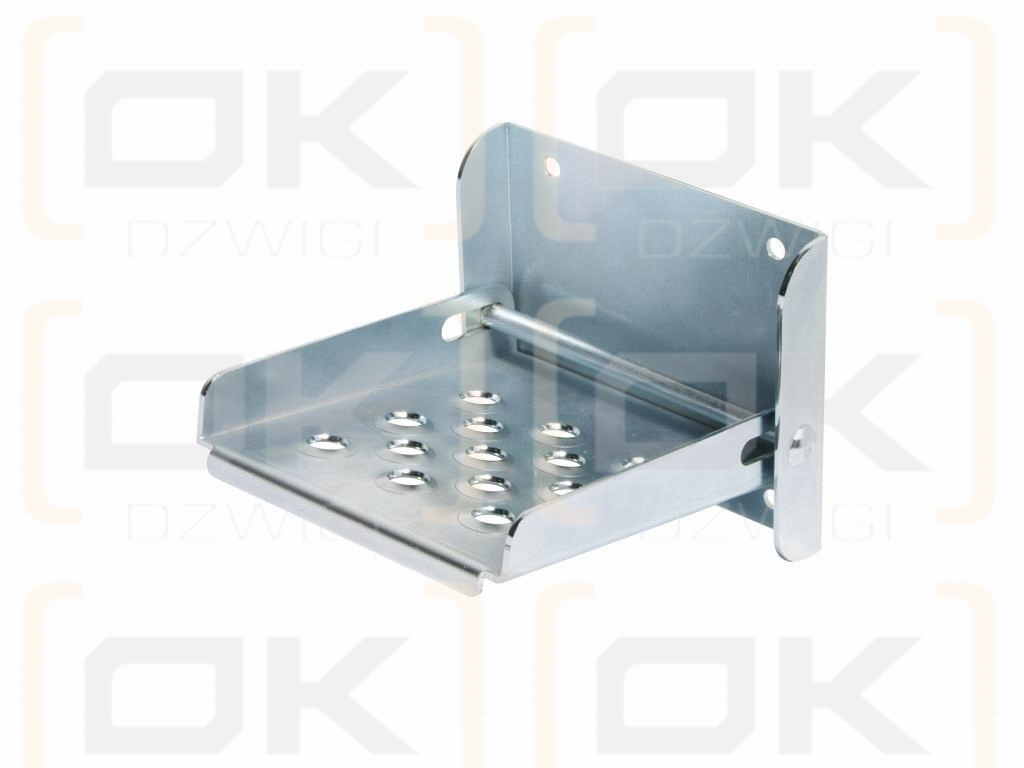 Folding galvanized side step for trailers, trailers 150x130mm
