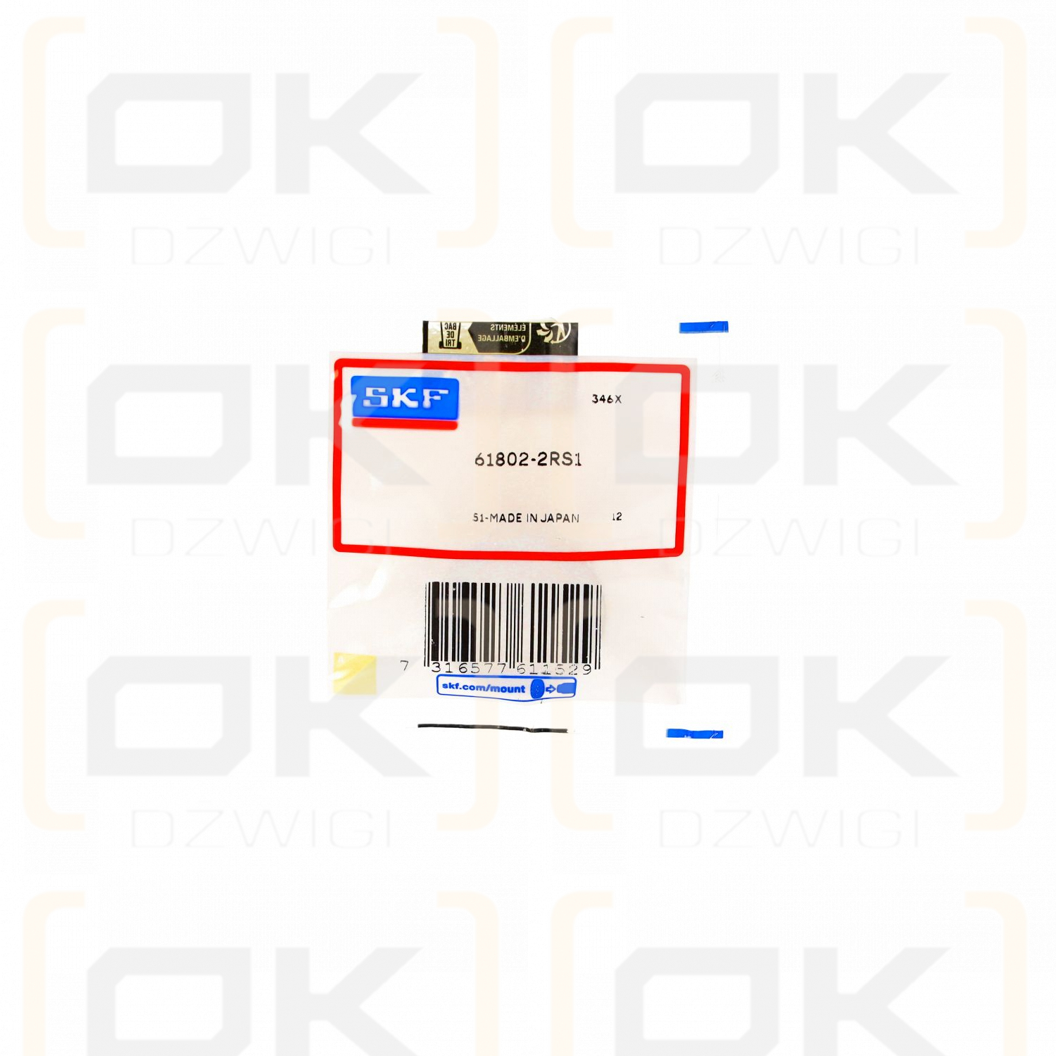 SKF 61802-2RS1 / CTE B-Lift ball bearing