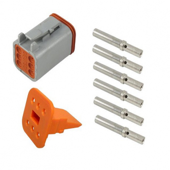 Wtyk kompletny Deutsch DT06 żeński 6pin