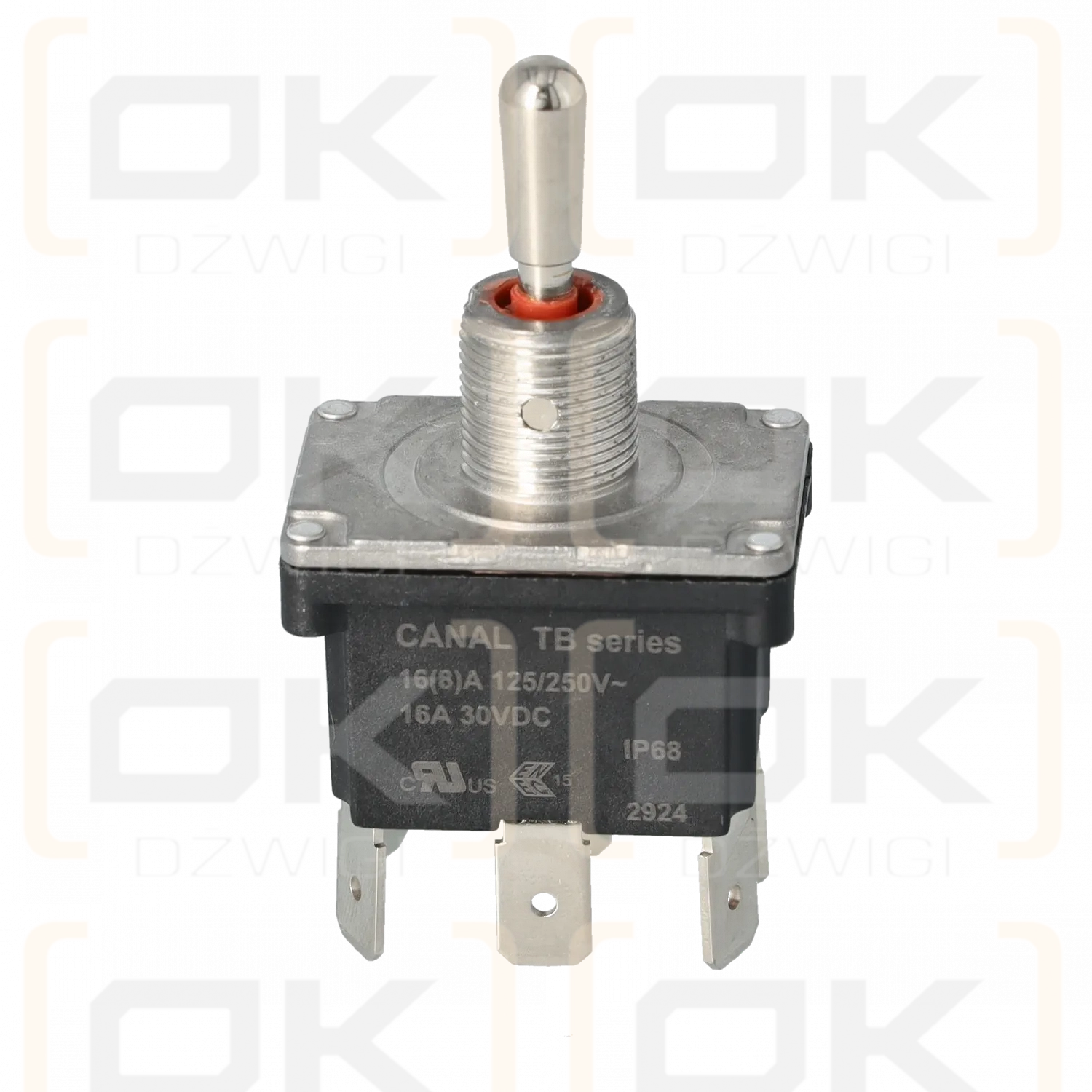 Переключатель: тумблер; Позиция: 3; DP3T; ВКЛ-ВЫКЛ-ВКЛ; 16А/250В переменного тока; TB