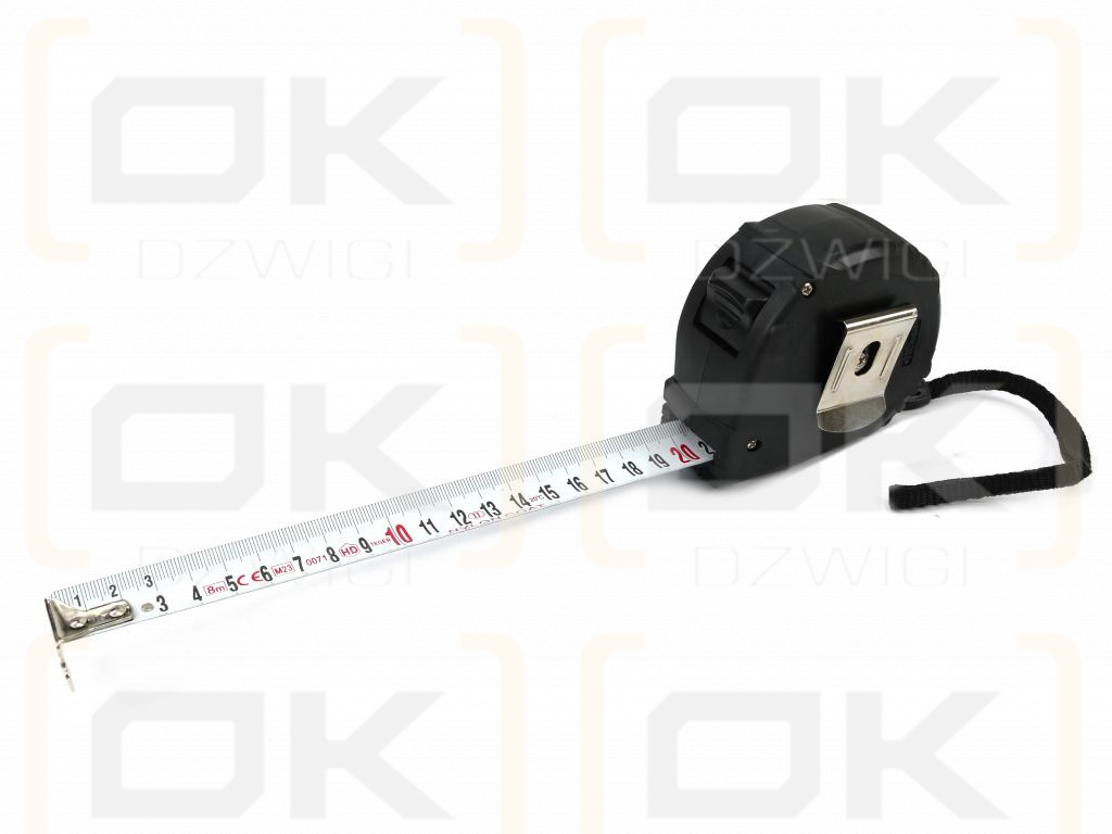 Miara stalowa rozwijana kompaktowa 8m 27mm grubość taśmy 0,16mm TEGER