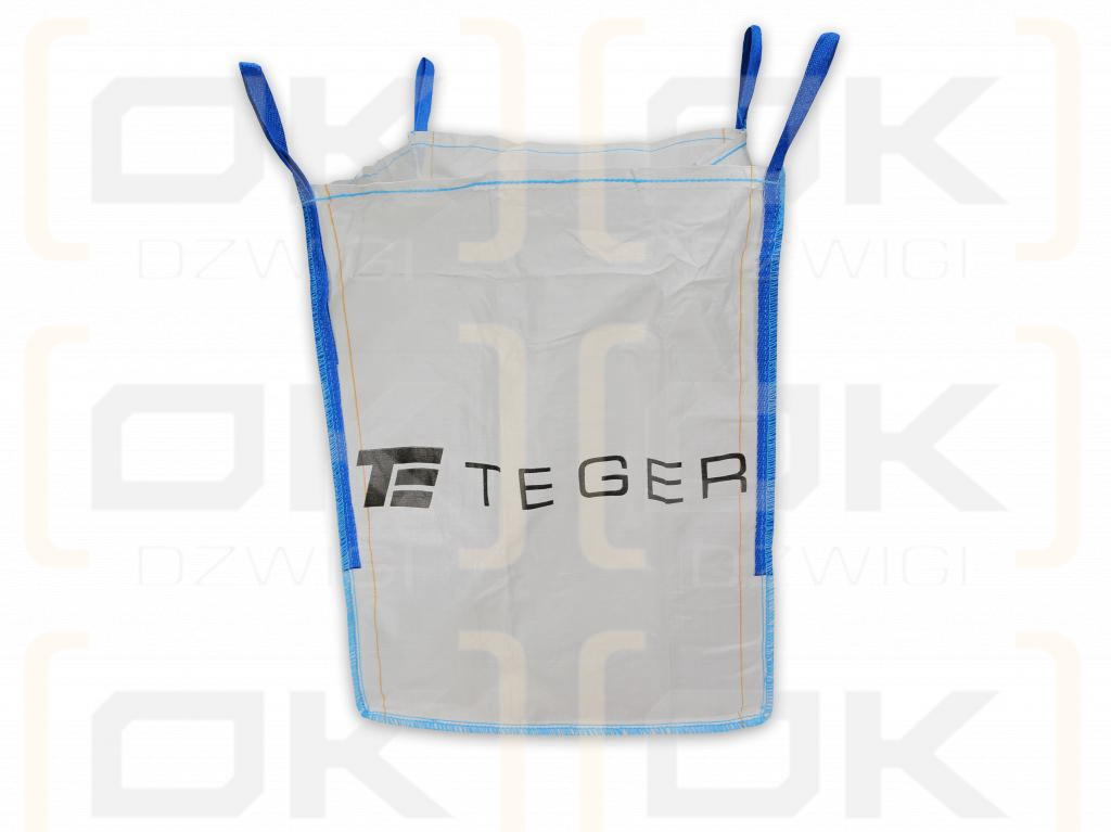 Worek BIG BAG 1000kg. 90 x 90 x 120. 4 uchwyty. Góra otwarta/ Dół zamknięty /TEGER