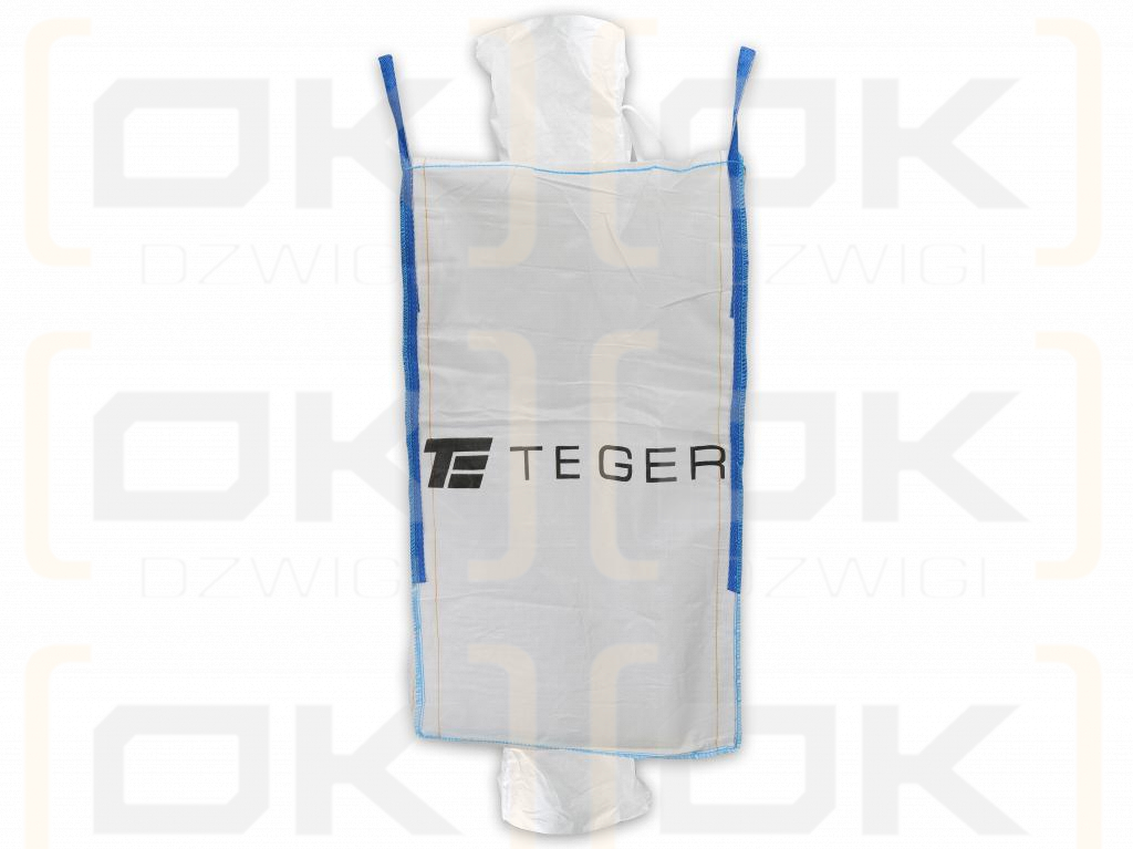 Worek BIG BAG 1000kg. 90 x 90 x 160. 4 uchwyty. Lej zasypowy/Lej spustowy /TEGER