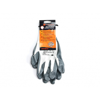 Rękawice robocze powlekane nitrylem CE rozmiar 11 Teger (sprzedawane po 12 szt)