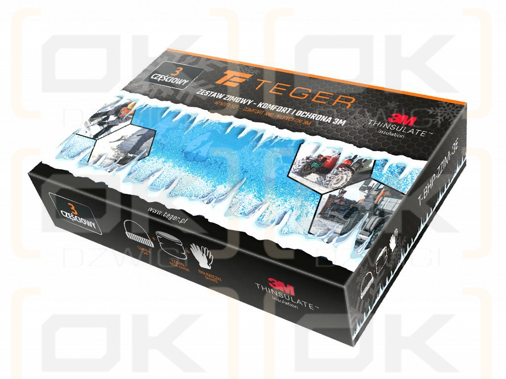 Winterset – Komfort und Schutz von 3M (3-teilig: Mütze, Halswärmer, Handschuhe), Teger