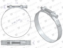 Opaska zaciskowa GBS 188-200 (obejma W1 - stal ocynkowana) szerkość 26mm TEGER ( sprzedawane po 5 )
