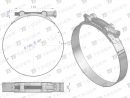 Opaska zaciskowa GBS 149-161 (obejma W2 - stal nierdzewna) szerkość 26mm TEGER ( sprzedawane po 5 )