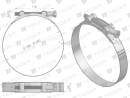 Opaska zaciskowa GBS 188-200 (obejma W2 - stal nierdzewna) szerkość 26mm TEGER ( sprzedawane po 5 )