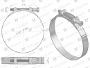 Opaska zaciskowa GBS 227-239 (obejma W2 - stal nierdzewna) szerkość 26mm TEGER ( sprzedawane po 5 )