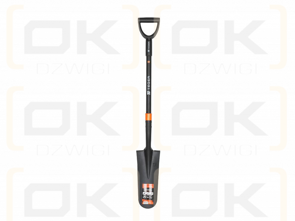 Szpadel drenarski na trzonku z włókna szklanego, (dł. 1150 mm), Teger