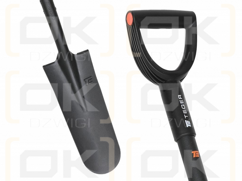 Szpadel drenarski na trzonku z włókna szklanego, (dł. 1150 mm), Teger