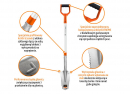 Pala dentada con mango de fibra de vidrio, (longitud 1150 mm) Extreme, Teger
