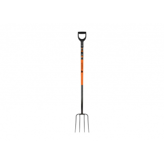 Widły gospodarcze 4-zębne na metalowym trzonku - Extra Long, (dł. 1600 mm), Teger