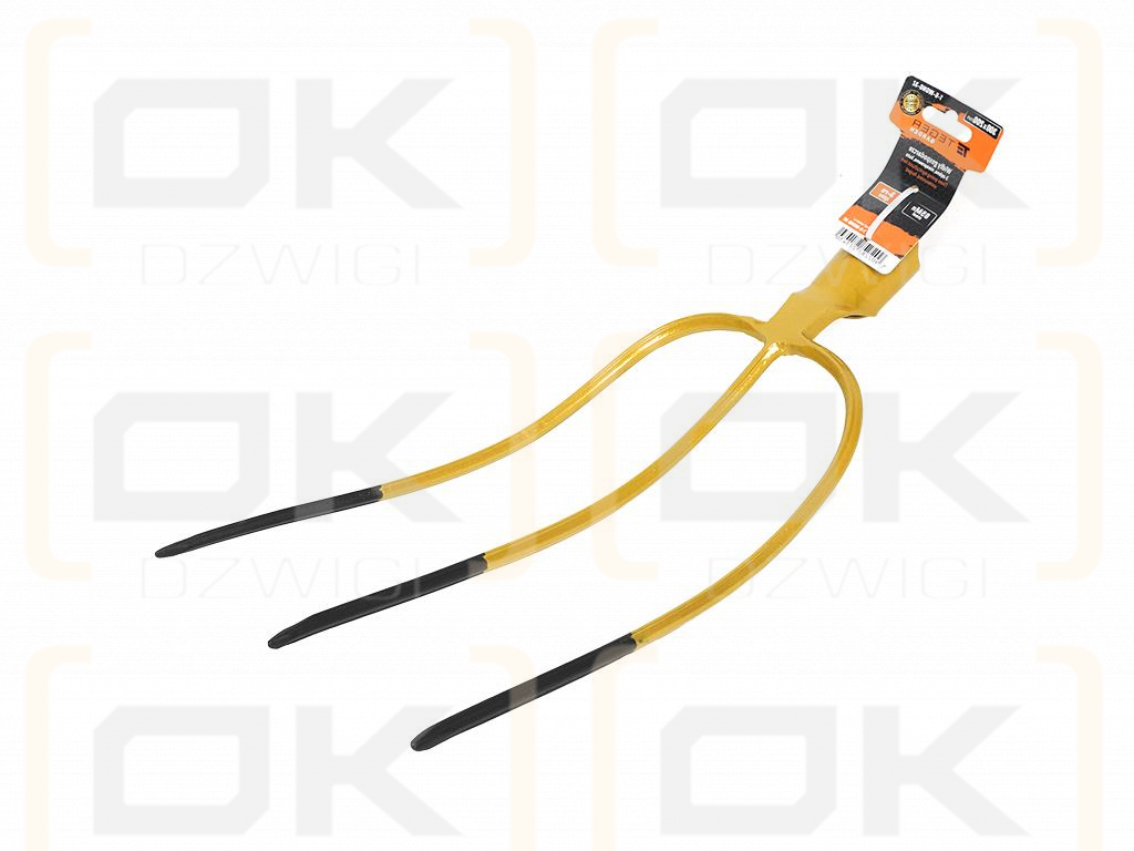 Dreizackige Universalgabel, rahmenlos, geschmiedet, Teger