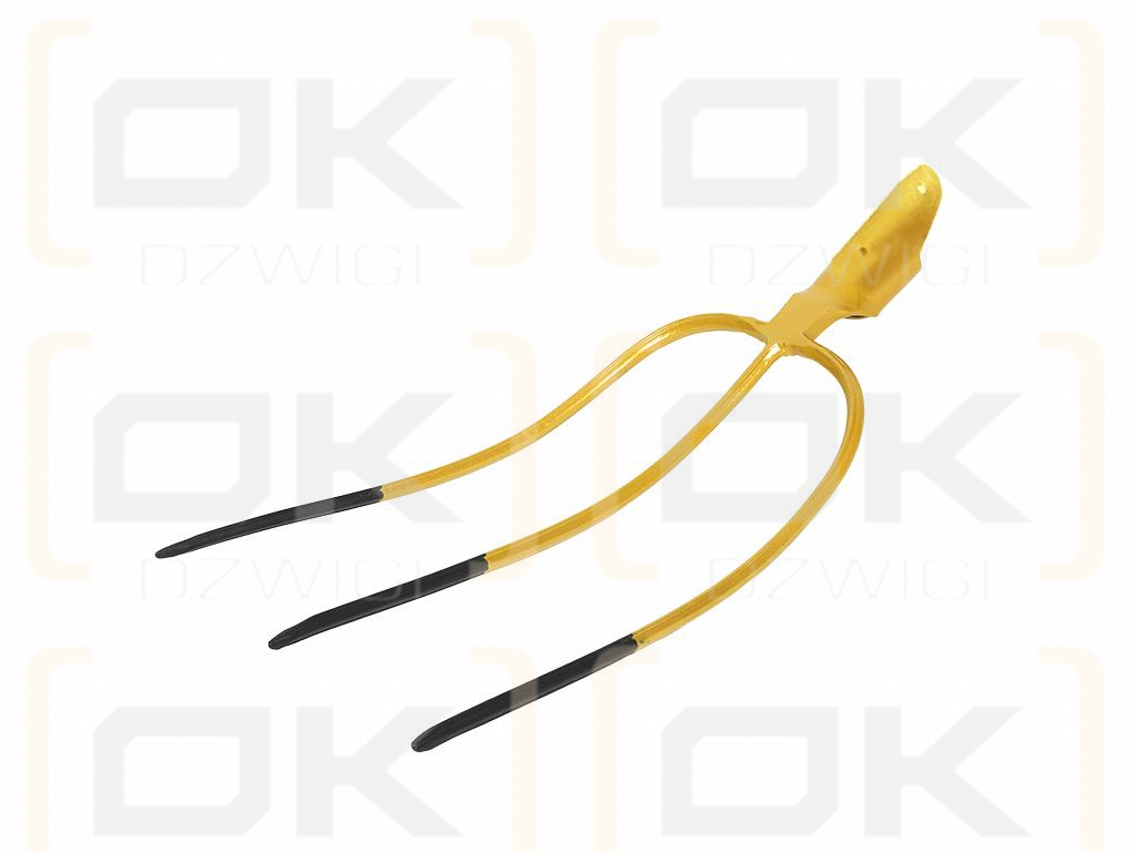 Dreizackige Universalgabel, rahmenlos, geschmiedet, Teger