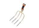 4-pronged utility fork, unframed, forged, Teger