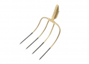 4-pronged utility fork, unframed, forged, Teger