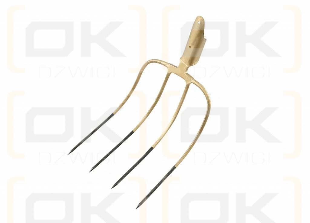 4-pronged utility fork, unframed, forged, Teger