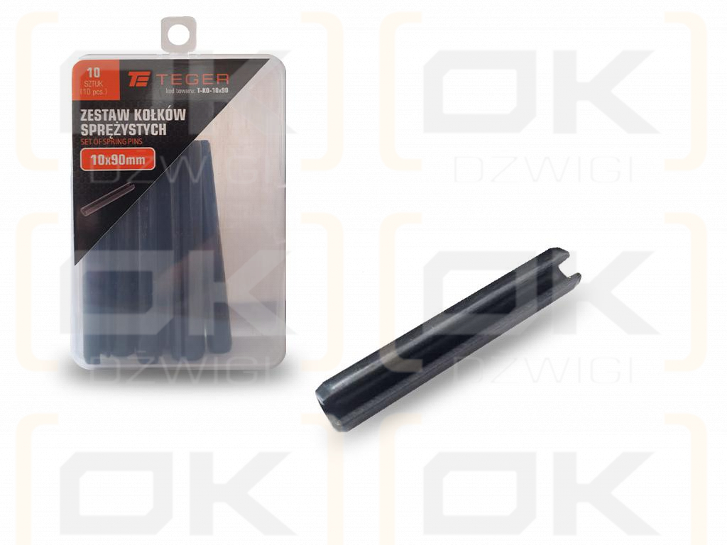 Satz 10x90 TEGER-Federstifte (im 10er-Satz erhältlich)