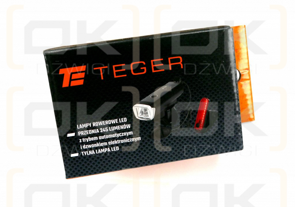 Juego de luces LED para bicicleta Teger, delanteras 2000 mAh y traseras 150 mAh, recargables por USB, con bocina