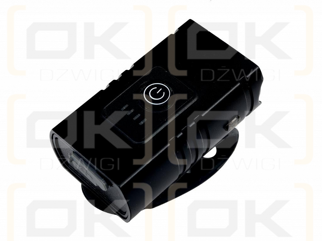 Lámpara delantera LED para bicicleta Teger de 315 lm y 1200 mAh con carga USB