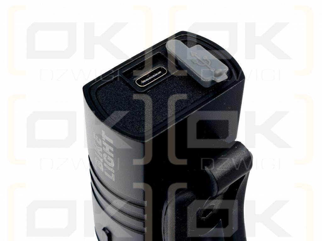 Lámpara delantera LED para bicicleta Teger de 315 lm y 1200 mAh con carga USB