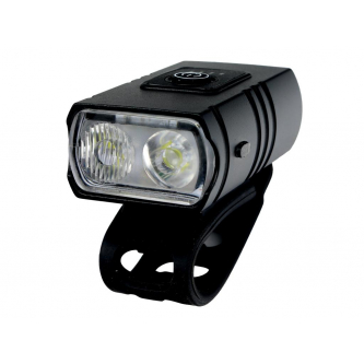 Lámpara delantera LED para bicicleta Teger de 315 lm y 1200 mAh con carga USB