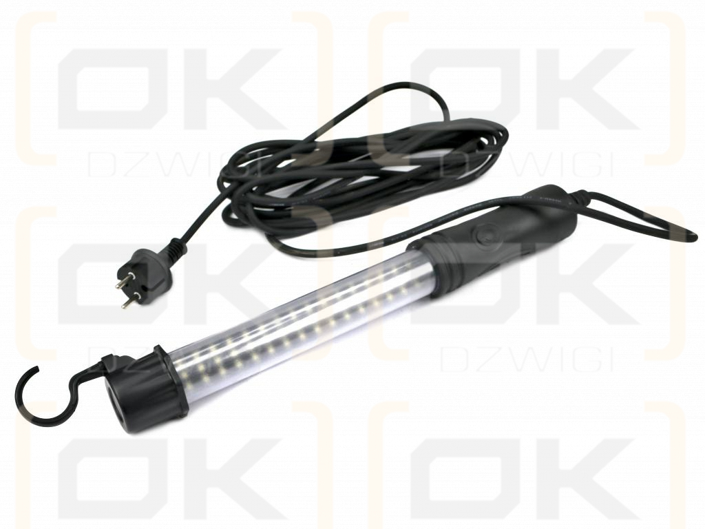 Lampa warsztatowa kanałowa LED 230V IP54 kabel 7m 16W SMD 1500lm Teger