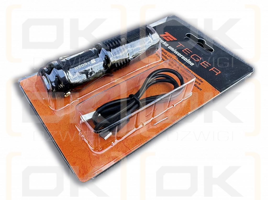 Latarka uniwersalna ładowana USB z funkcją POWER BANK 2200mAh XPS 300 lm Teger