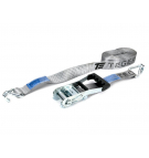 Pas transportowy 5T 8m komplet z napinaczem z gumową okładziną 230mm z atestem TEGER