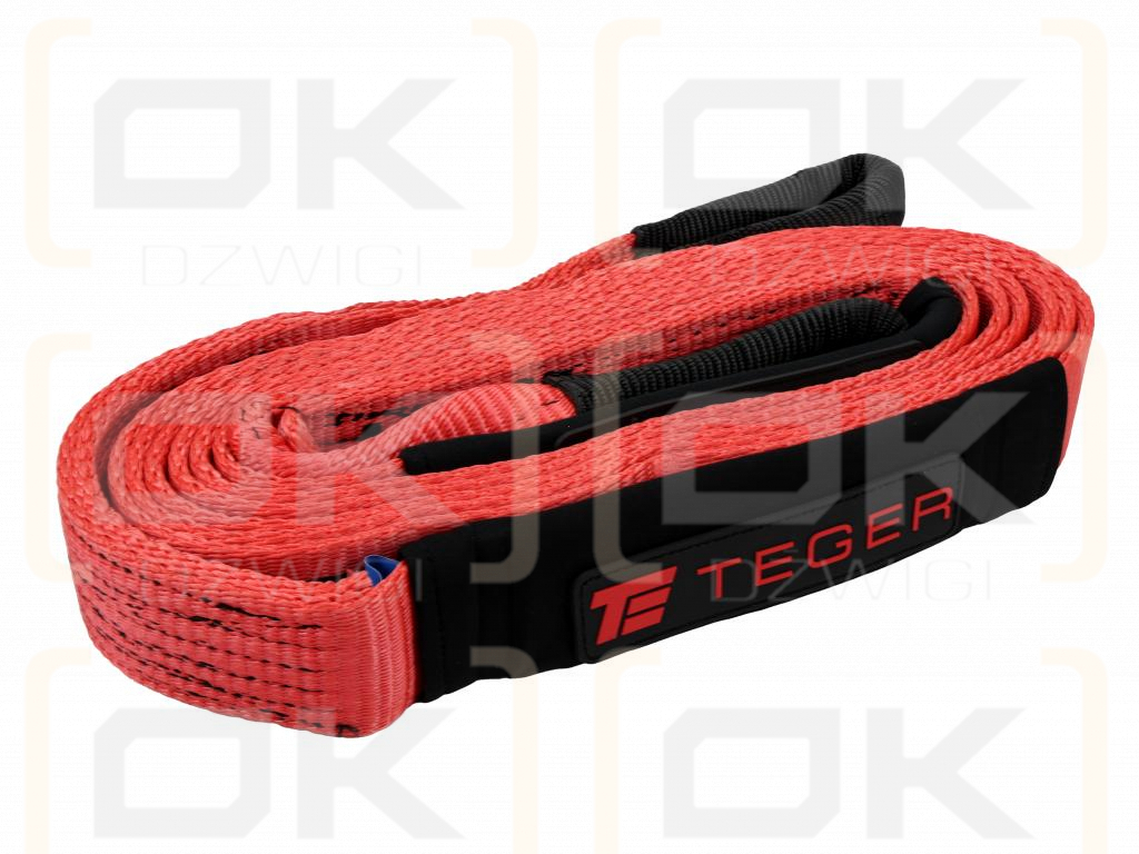 Lina ewakuacyjna kinetyczna z włókien syntetycznych, uciąg 3T długość 6m  wskaźnik 20%, Teger