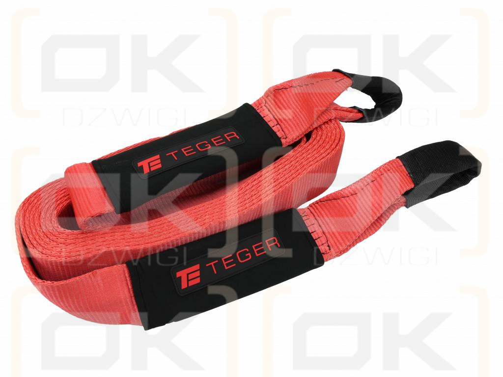 Lina ewakuacyjna kinetyczna z włókien syntetycznych, uciąg 4,5T długość 9m wskaźnik 20%, Teger