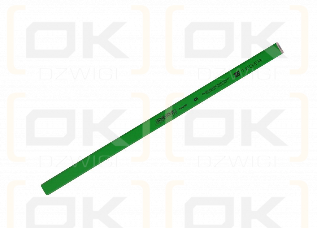 Ołówek murarski - do betonu 4H / 300mm / TEGER (sprzedawane po 12 szt)