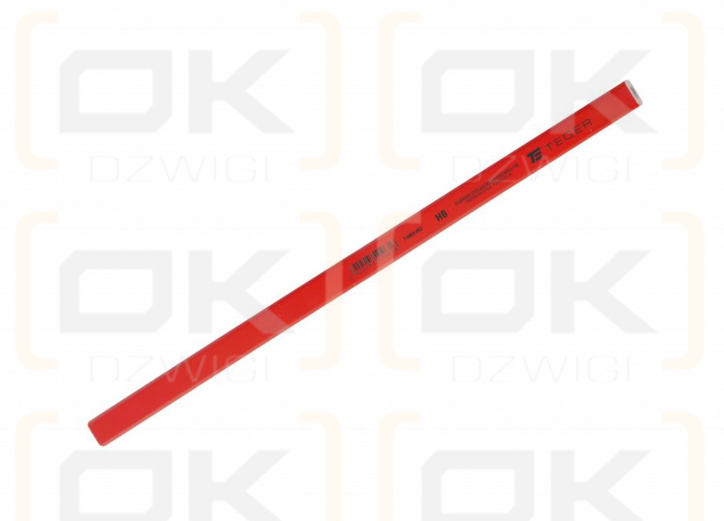 Ołówek stolarski - do drewna HB / 300mm / TEGER (sprzedawane po 12 szt)
