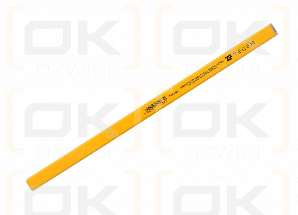Ołówek przemysłowy - do szkła glazury i metalu / 300mm / TEGER (sprzedawane po 12 szt)