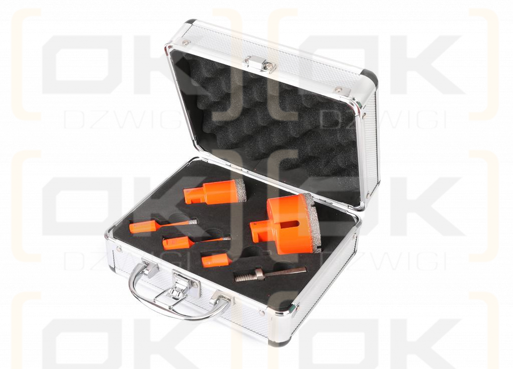 Zestaw otwornic diamentowych z uchwytem M14 6-38mm  6szt. / TEGER