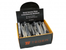 18mm snap-off knives in an aluminum housing in a display box, sold in packs of 24, Teger