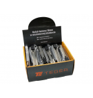 18mm Abbrechmesser im Aluminiumgehäuse im Displaykarton, Verkauf in Packungen zu 24 Stück, Teger