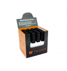 Abbrechmesser, 18mm SK2 Stahlklinge im ABS-Gehäuse, im Displaykarton (im Set zu 24 Stück erhältlich), für Feinarbeiten und Werkstatthilfsarbeiten, Teger