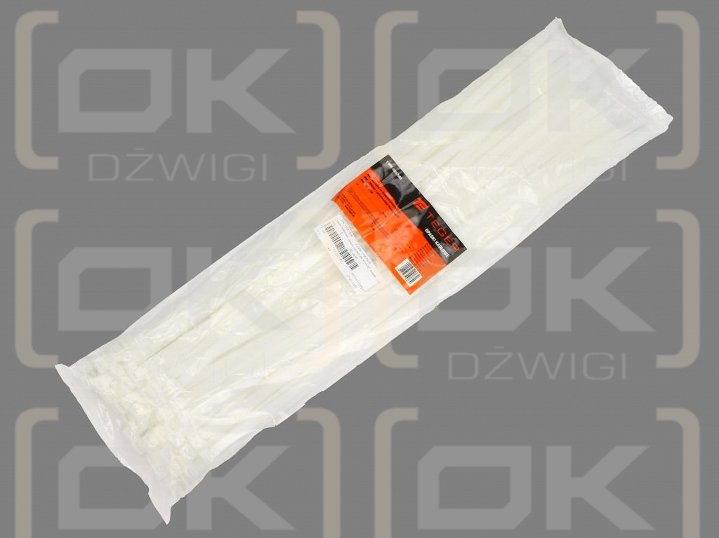 Cable ties, cable ties, tie clips, cable ties, 12.0 x 750mm 100 pcs in a bag transparent UV resistant, in electrical engineering, electronics, construction and mechanics, Teger