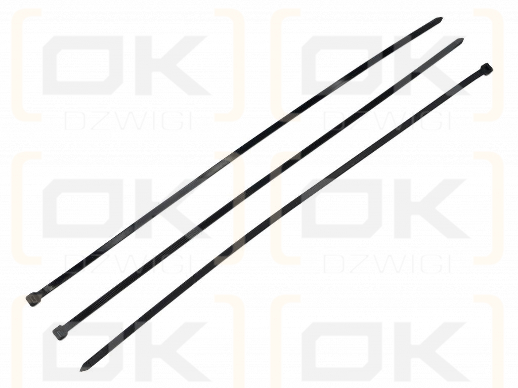 Cable ties, cable ties, tie clips, cable ties, 12.0 x 750mm 100 pcs in a bag black UV resistant, in electrical engineering, electronics, construction and mechanics, Teger