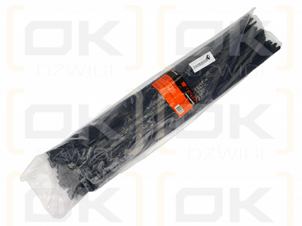 Cable ties, cable ties, tie clips, cable ties, 12.0 x 900mm 100 pcs in a bag black UV resistant, in electrical engineering, electronics, construction and mechanics, Teger